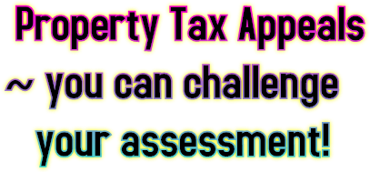 Property Tax Appeals ~ you can challenge your assessment!